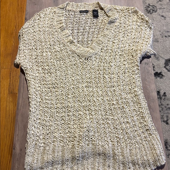 Moda International Cream Knit Swim Coverup - Picture 2 of 2